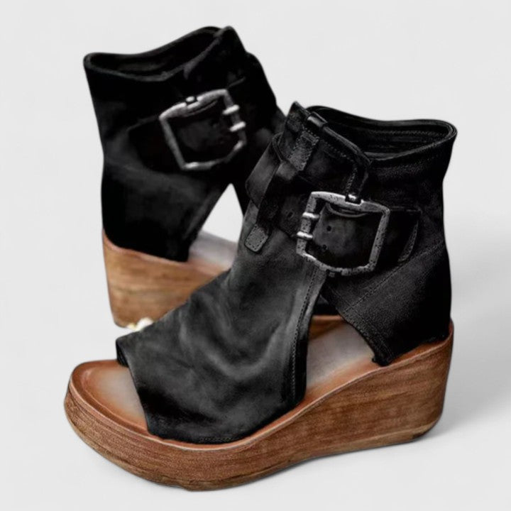 Karline - Klassieke Wedge-Sandalen