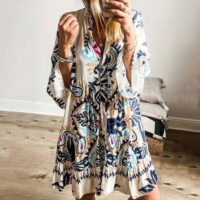 Veronique - Bohemian Tuniek Jurk