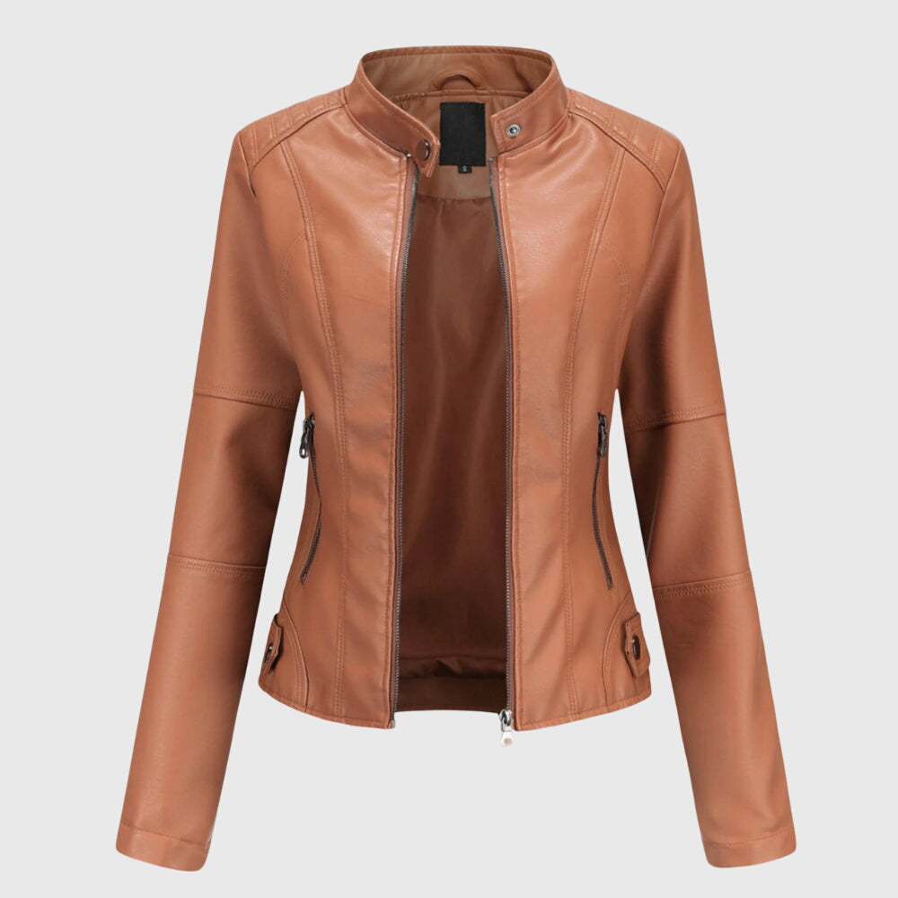 Giorgina™ - Elegante Leren Jas voor Vrouwen