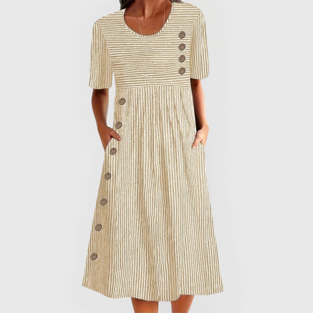 JARNA | MIDI-LENGTE RINGELKLEID