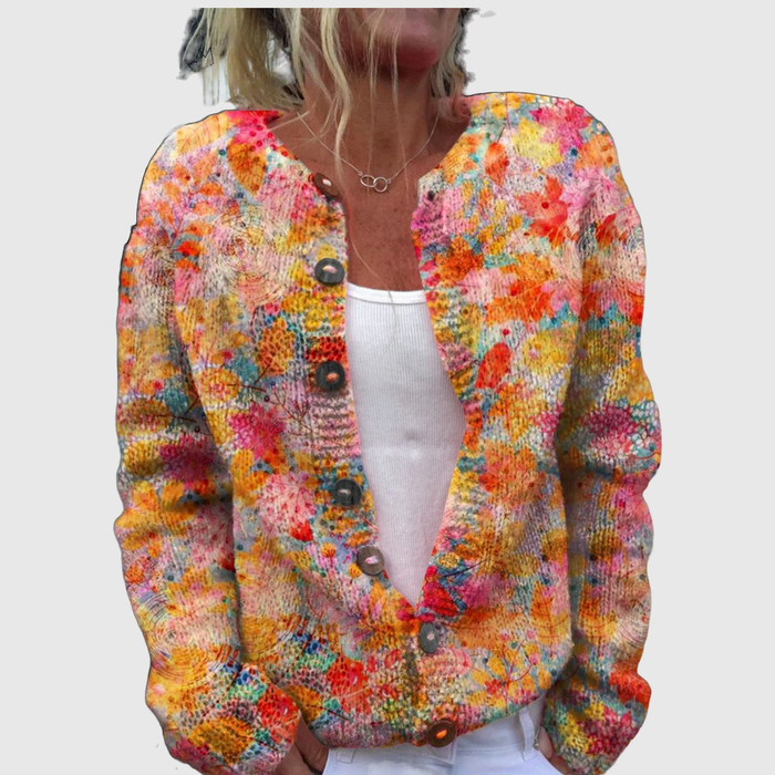Helena™ | Cardigan met Bloemenzee