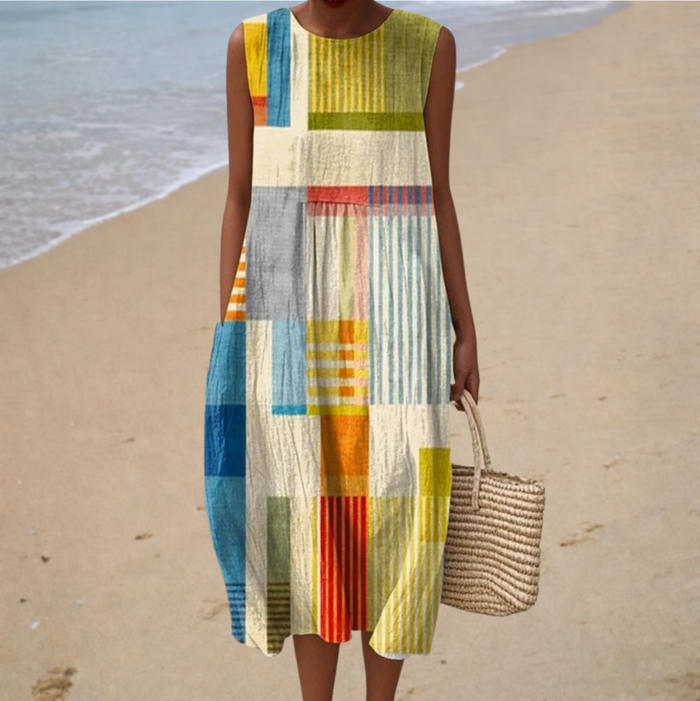 Comfortabele Mouwloze Zomerjurk