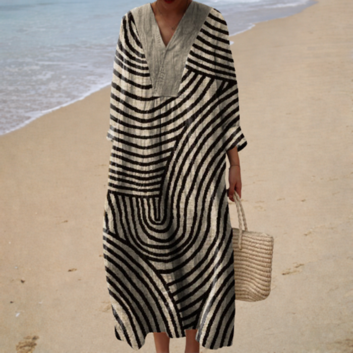 Vloeiend zomerjurk met print