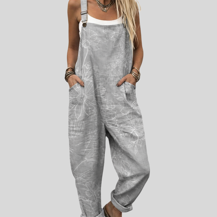 Dungaree Lichtgrijs met Used-Look