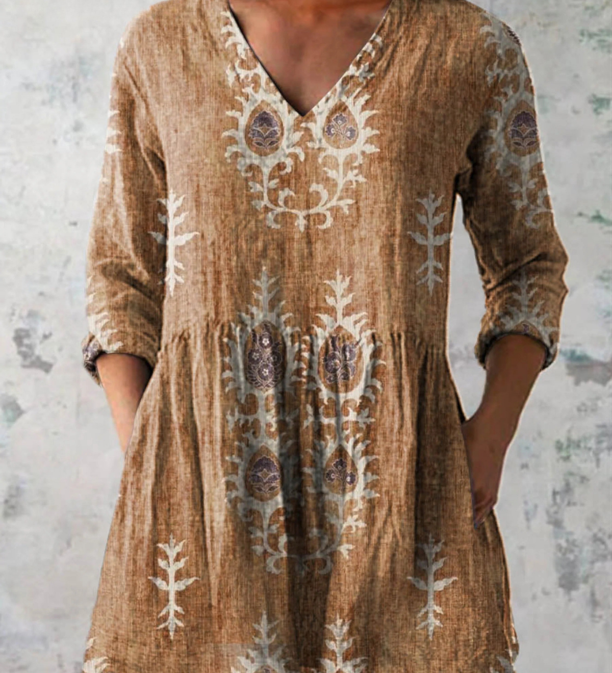 Elise | Lange Blouse met V-hals