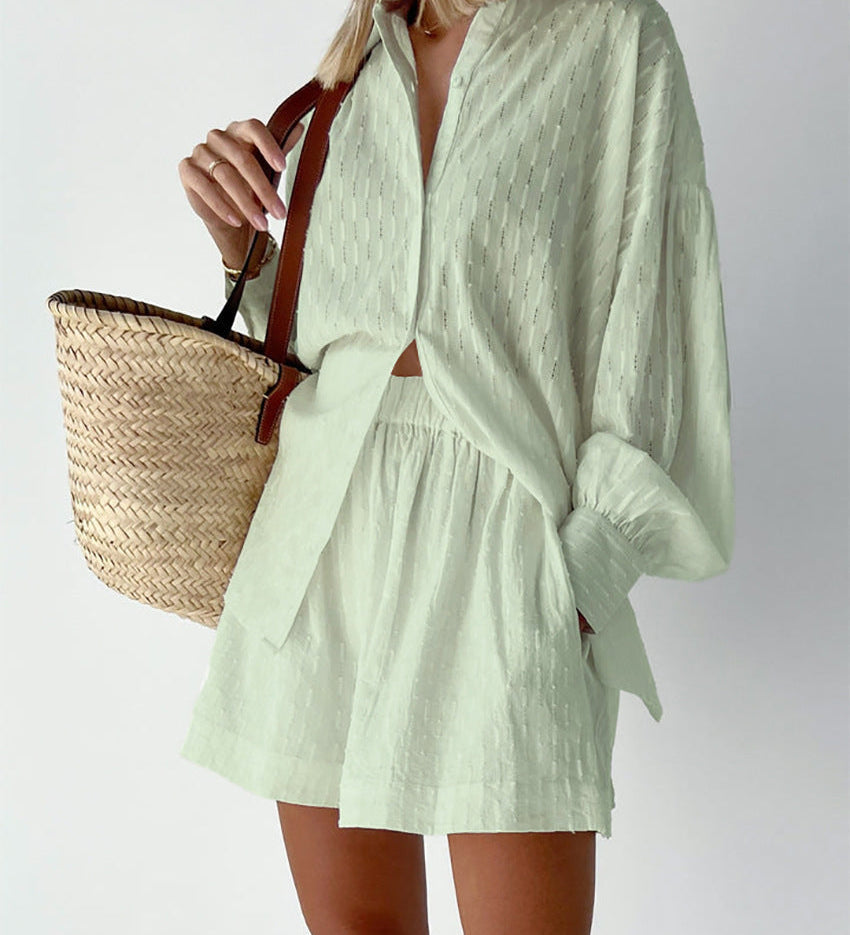 Elizabeth - Lichtgewicht Hemd- en Shorts-Set