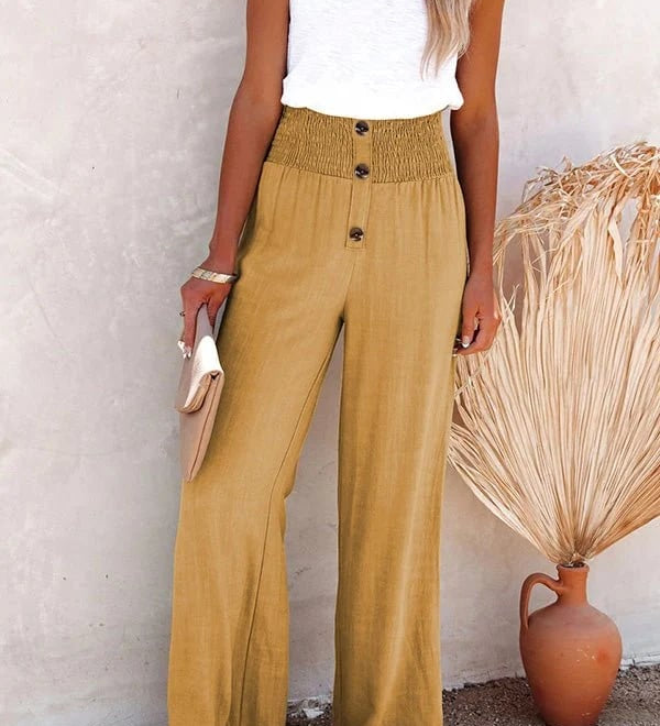 Riana - Hoge Taille Losse Broek