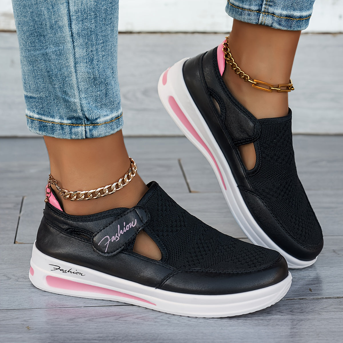 Ademend Slip-On Sneakers met stabiele pasvorm