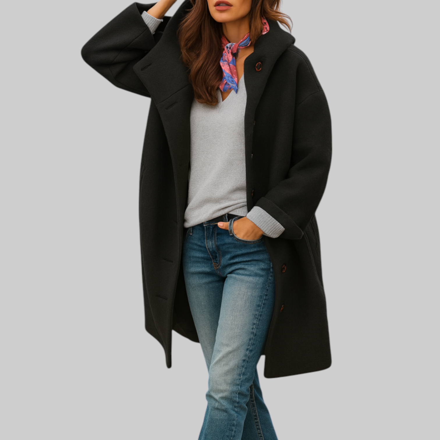 Freja | middelgrote, comfortabele dagelijkse mantel