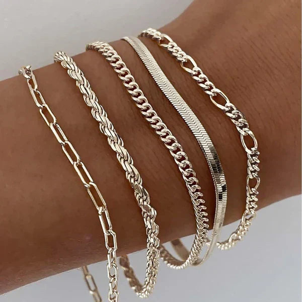 Karla | Armbandenset met vijf delen