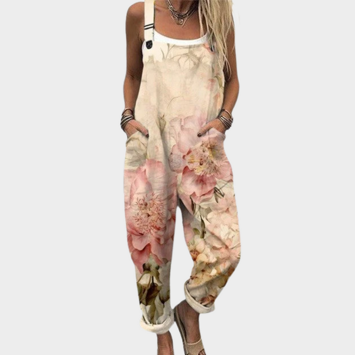 Dungaree met Aquarel-Rozen