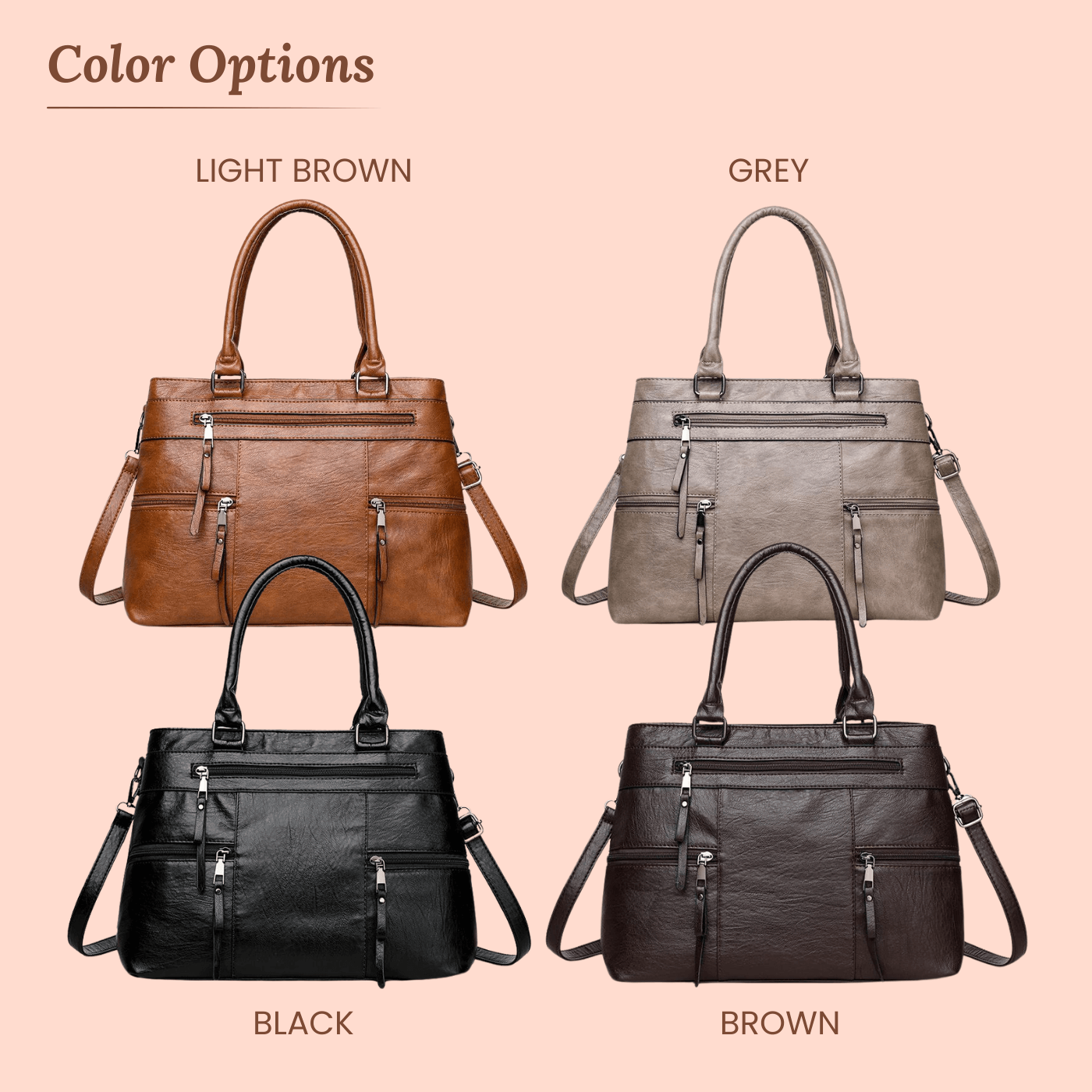 Rachele’s Multi-Zip | Schoudertas