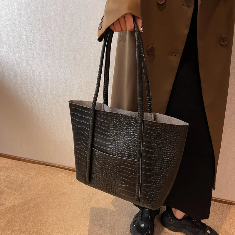 Christina™ | Elegante Vegan Leren Schoudertas