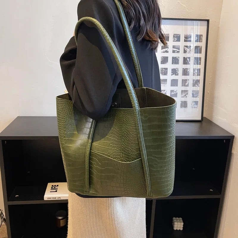 Christina™ | Elegante Vegan Leren Schoudertas