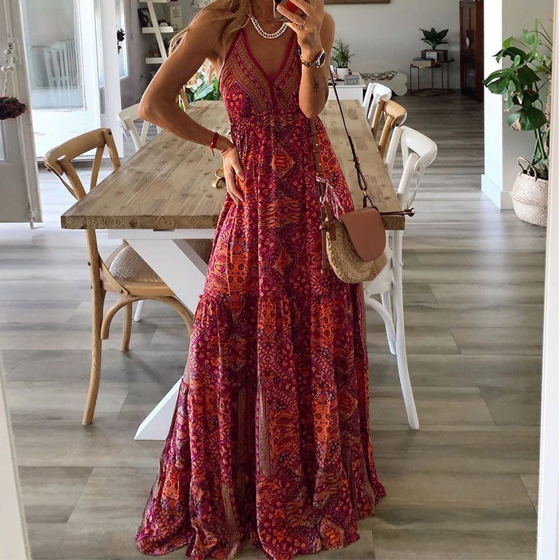 Gweneth - Mouwloze Boho-Jurk