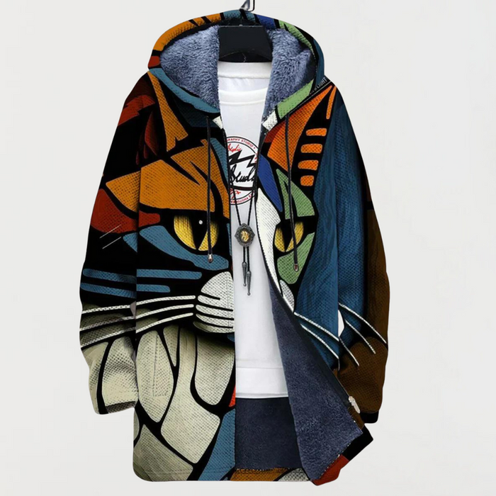 Manuela™ | Hoodie met kattenkunst