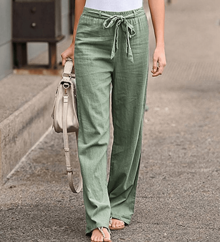 Joleen - Dames Vrijetijdspants met Koord en Elastische Tailleband