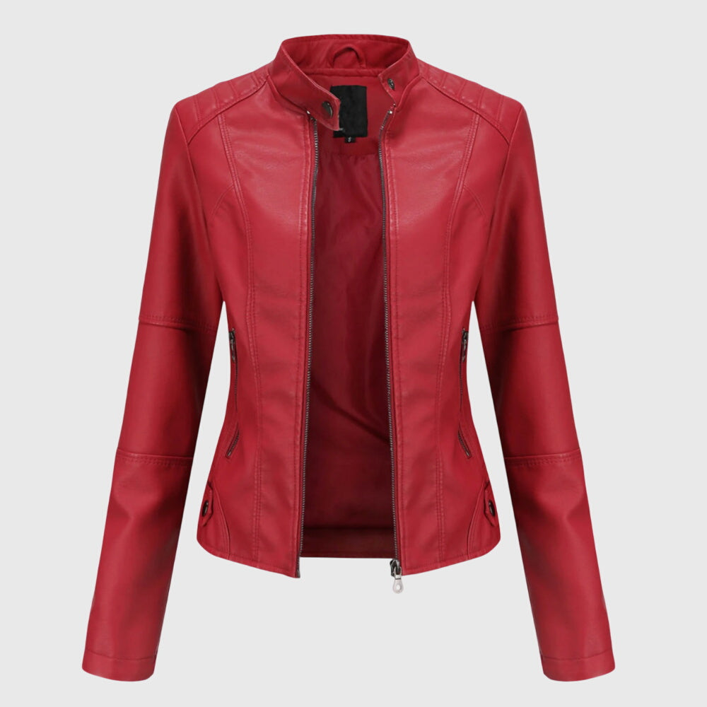 Giorgina™ - Elegante Leren Jas voor Vrouwen