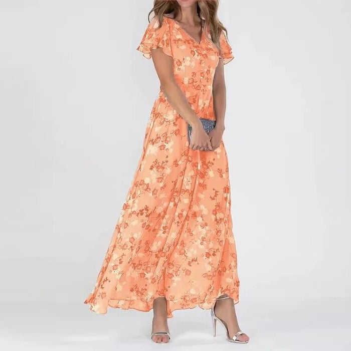 ZURI | ELEGANTE EN VLOEIENDE JURK MET FIGUURBEKLEMMEND EFFECT