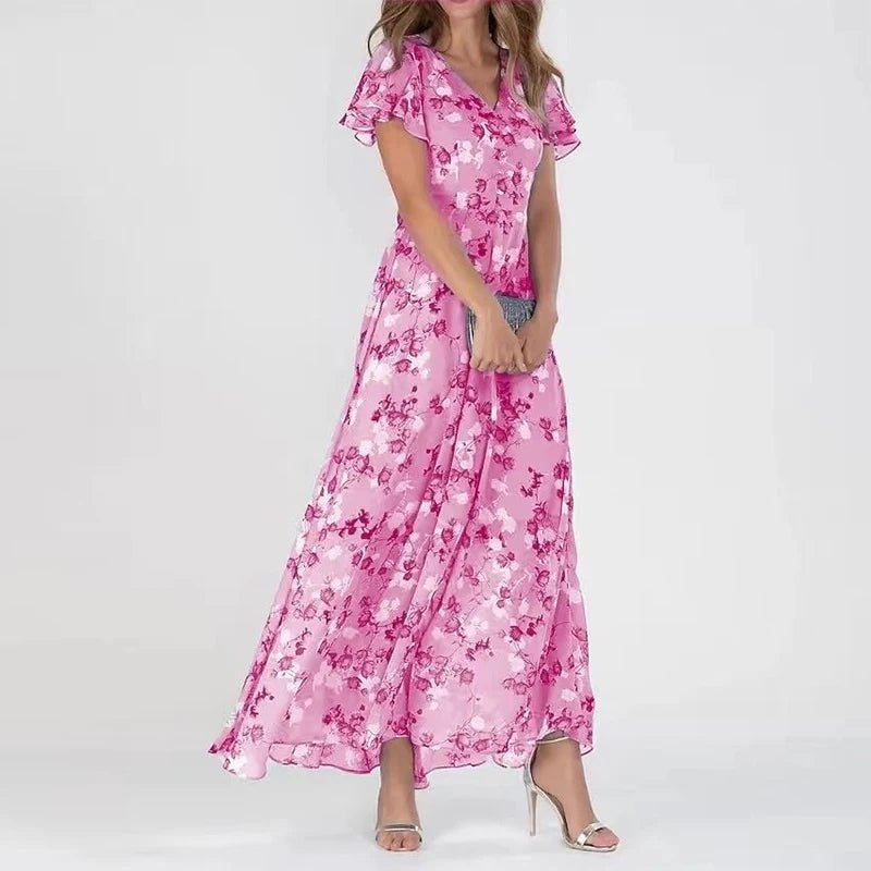 ZURI | ELEGANTE EN VLOEIENDE JURK MET FIGUURBEKLEMMEND EFFECT