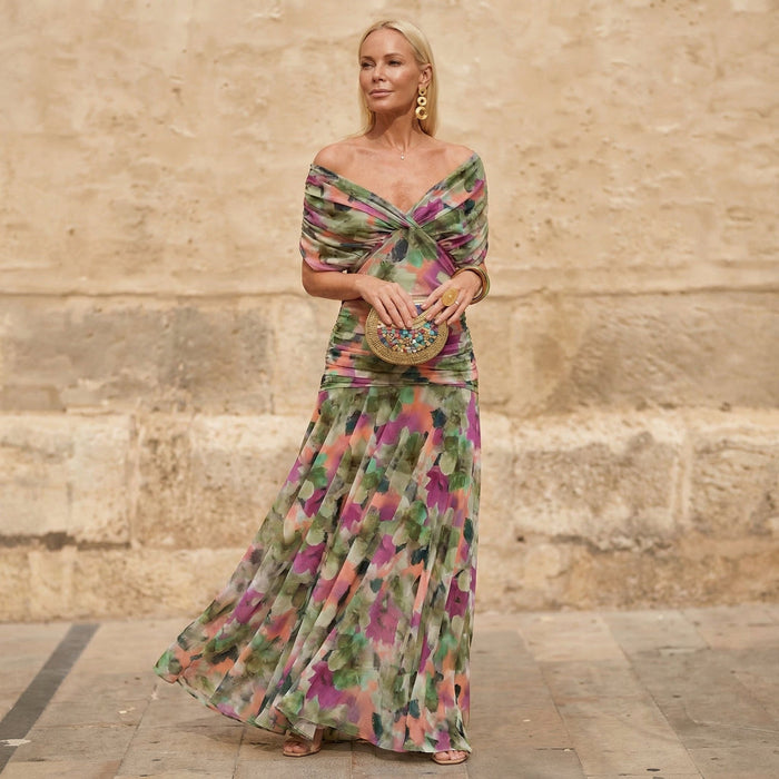 Kelsey | Elegante Kleurige Jurk