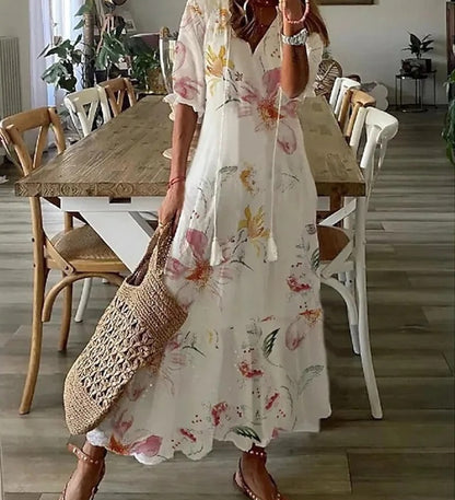 Michaela - Boho Jurk met Buikbedekking